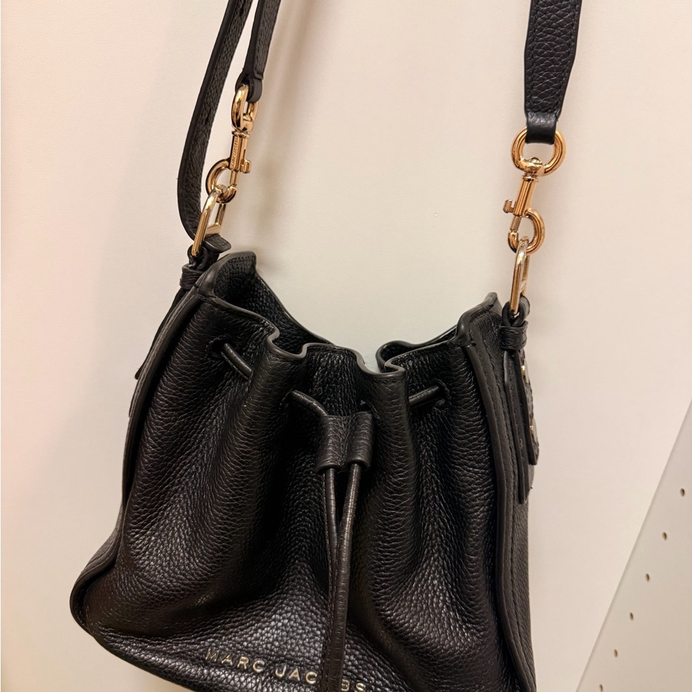 Marc Jacobs Black Textured Shoulder Bag